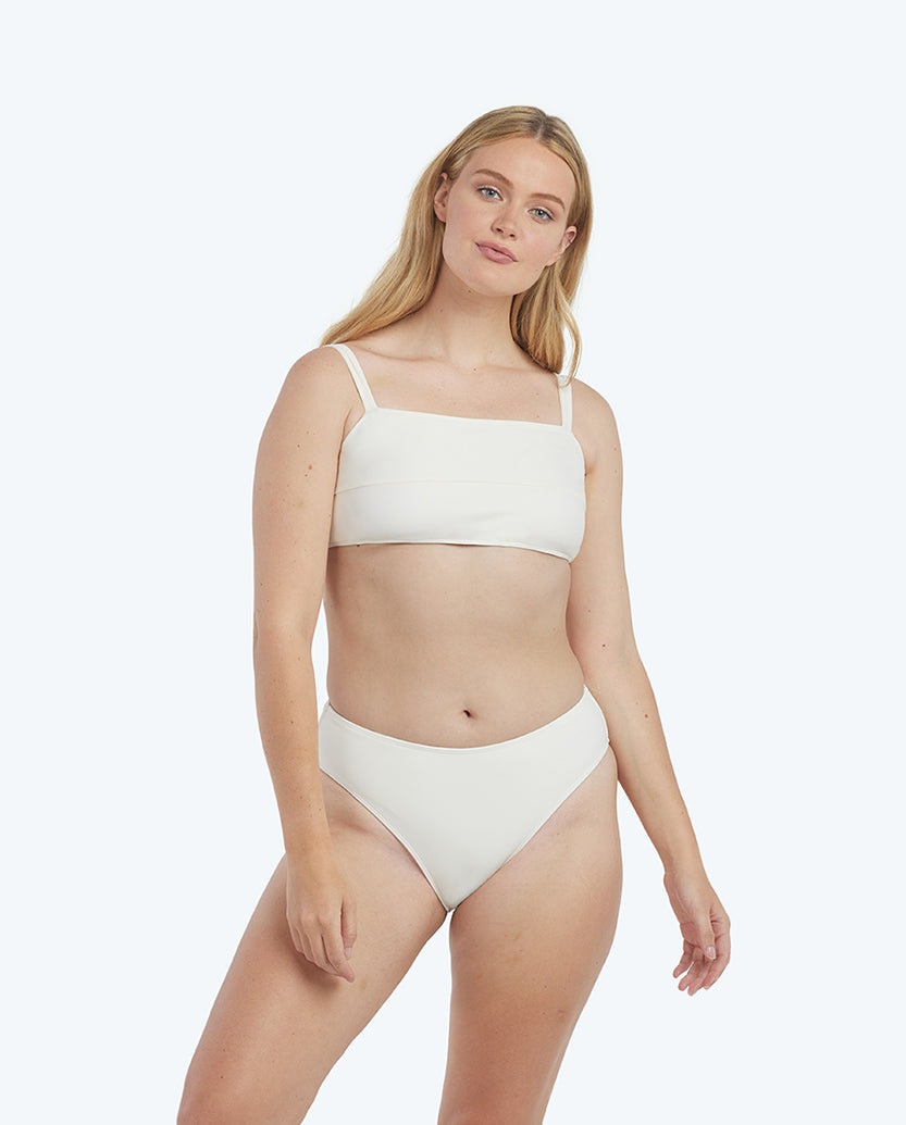  The Wide Strap Oasis Bikini Top - White Sand