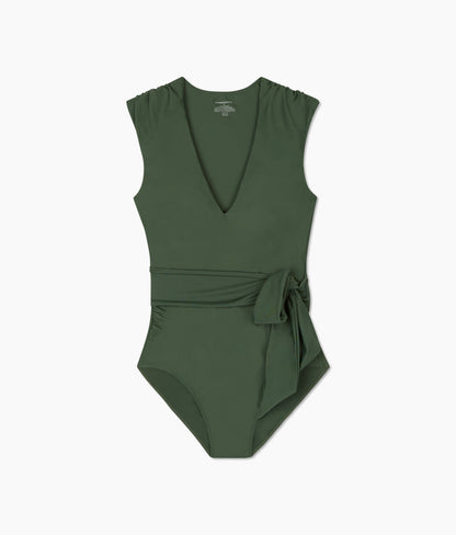  The Breaker Belted One-Piece - Olive