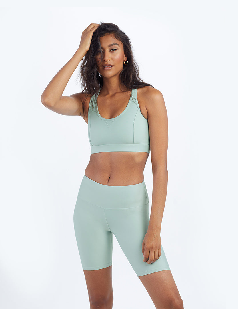  The Do-It-All High Rise Biker Shorts - Sage