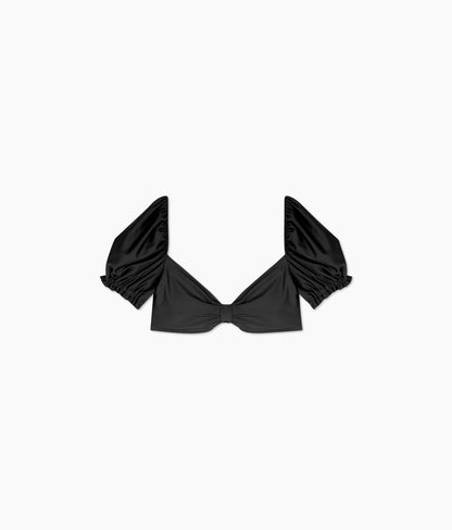  The Puff Sleeve Bikini Top - Sea Urchin
