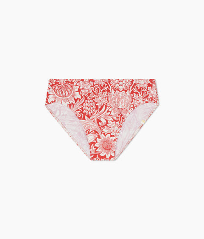  The Classic Mid-Rise Bikini Bottom - Sunflower In Watermelon