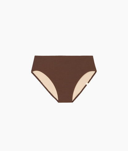  The LuxeCrinkle High Leg High Rise Bottom - Mocha