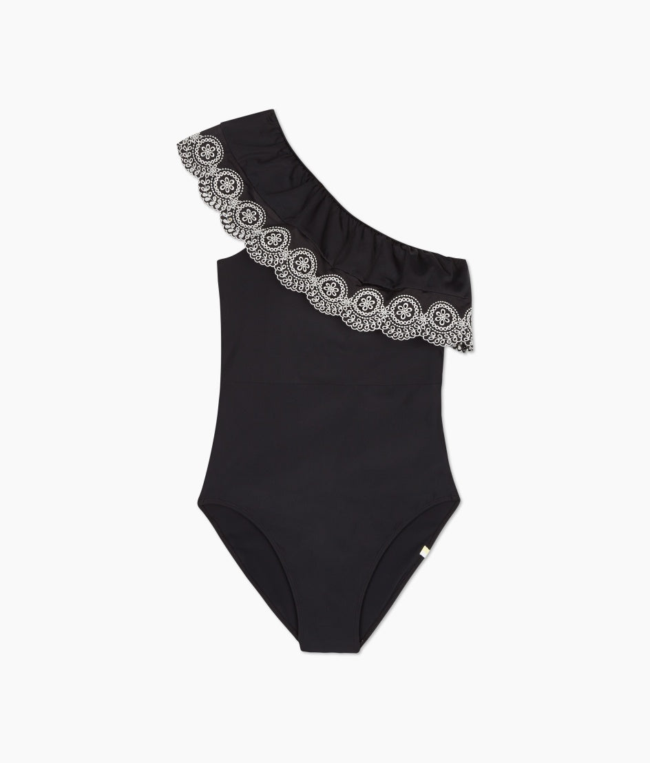  The Eyelet Ruffle Sidestroke - Sea Urchin