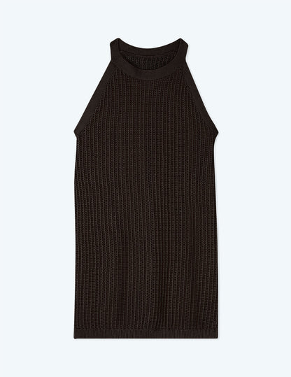  The Crochet High-Neck Dress - Sea Urchin