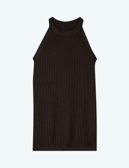  The Crochet High-Neck Dress - Sea Urchin