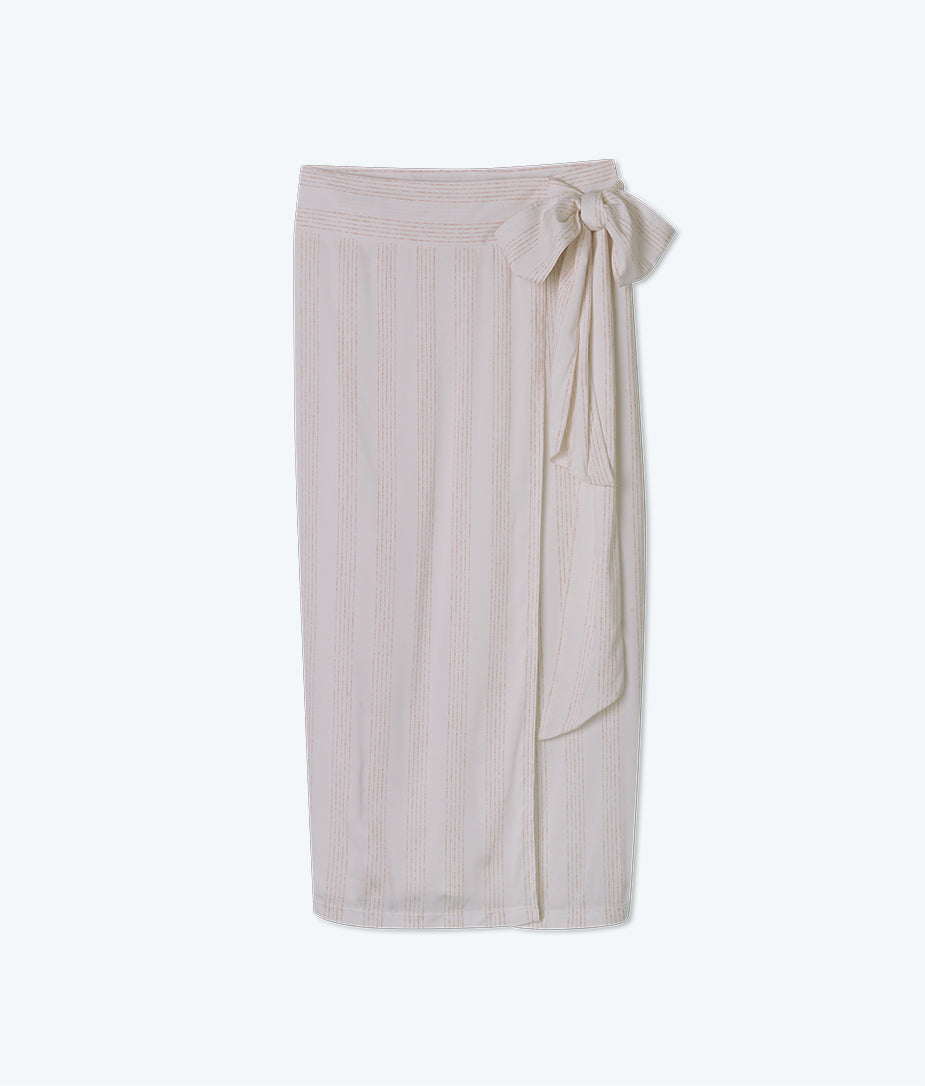  The Easy Breezy Voile Sarong - Sand Dollar Stripe