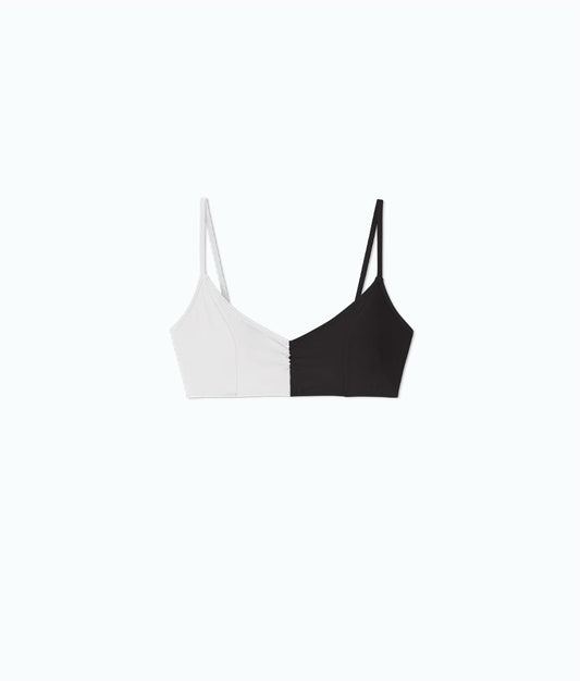  The Split Wanderlust Bikini Top - Sea Urchin & White Sand