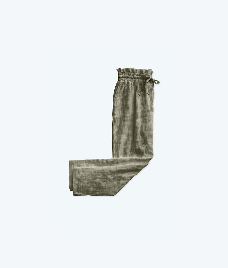  The Going Places Gauze Drawstring Pant - Agave