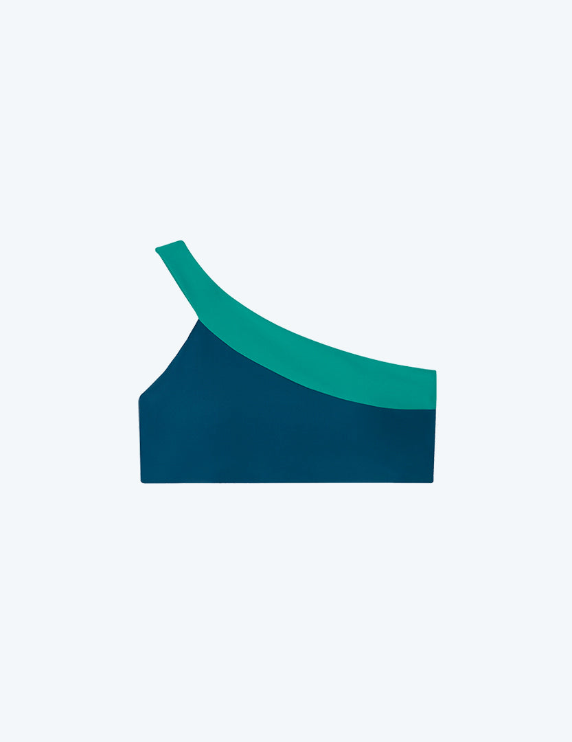  The Sidestroke Bikini Top - Seaglass & Seaweed