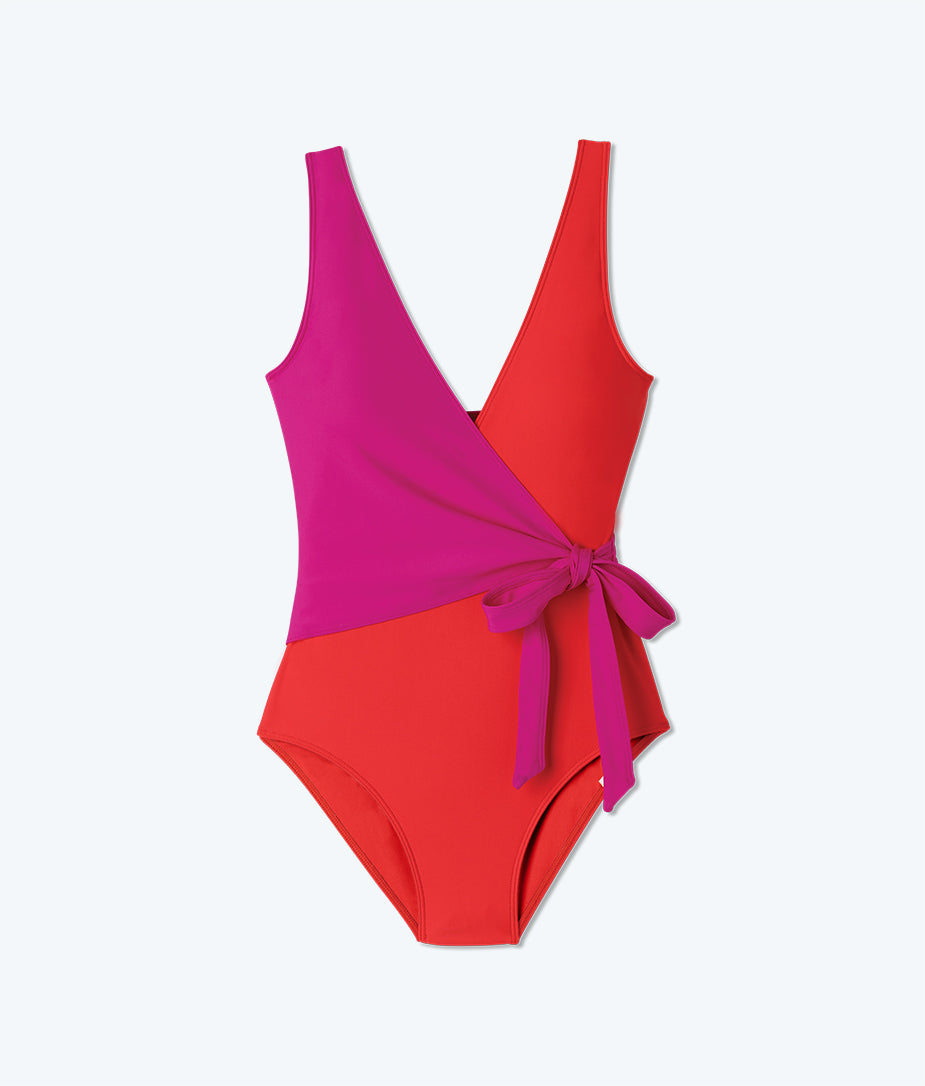  The Perfect Wrap One-Piece - Hibiscus & Grapefruit