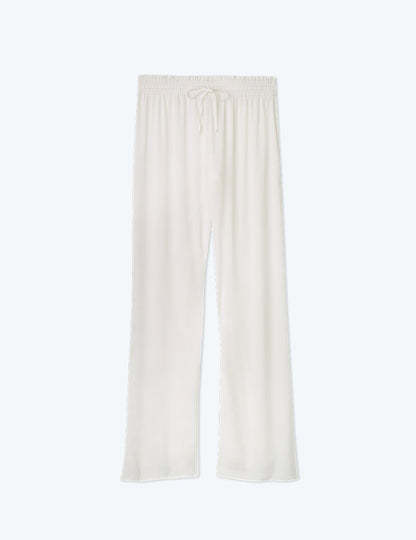  The Palazzo Pant With Ties - White Sand