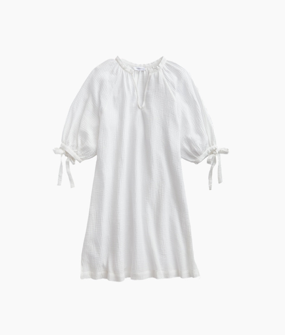  The Going Places Gauze Cover-Up Dress - White Sand