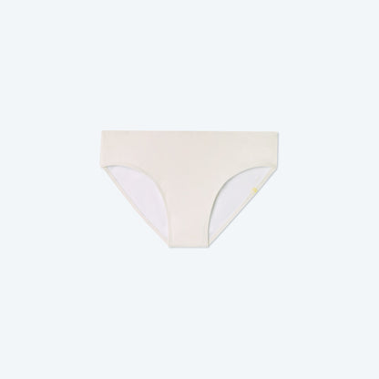  The High Leg Mid Rise Bikini Bottom - White Sand