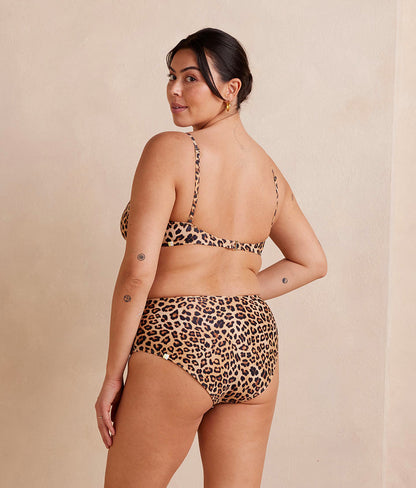  The High Leg High Rise Bottom - Leopard