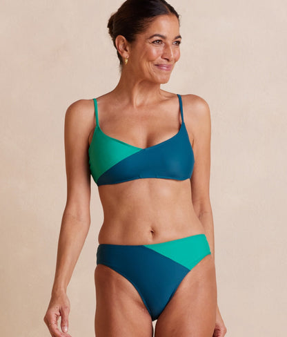  The Diagonal Mid Rise Bottom - Seaglass & Seaweed