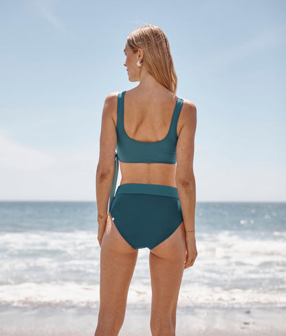  The Perfect Wrap Bikini Top - Bluestone & Mist