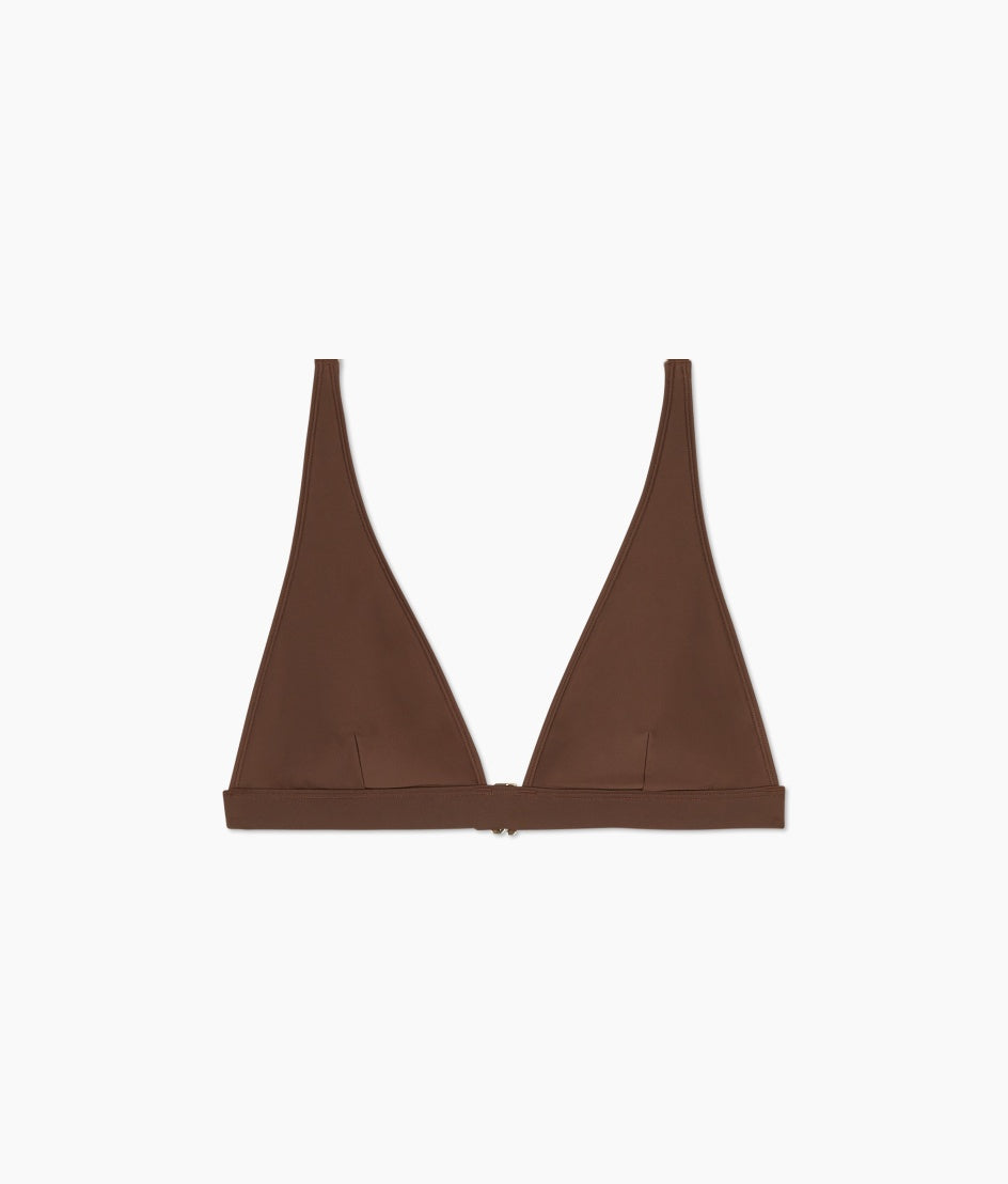  The Plunge Bikini Top - Mocha