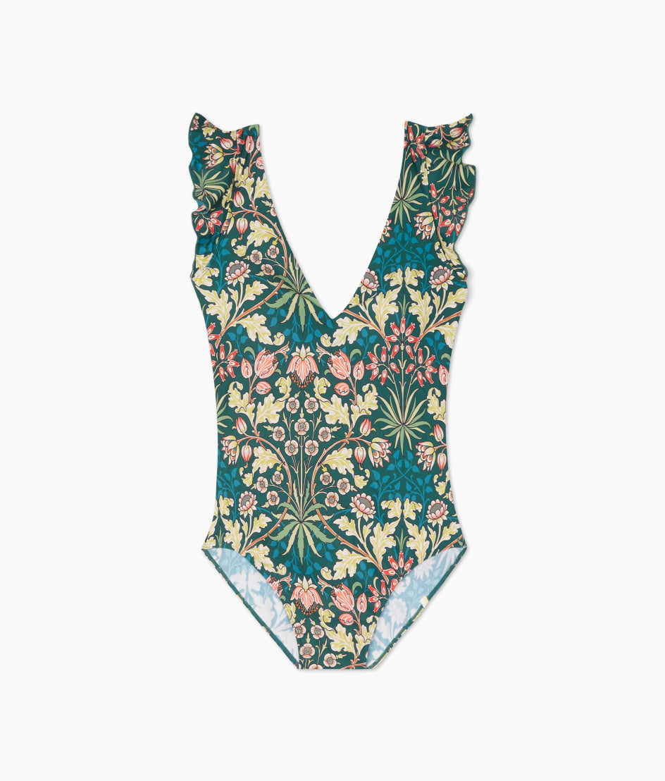  The Ruffle Backflip - Hyacinth In Sunburst & Teal