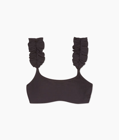  The RippleRib Ruffle Bikini Top - Sea Urchin