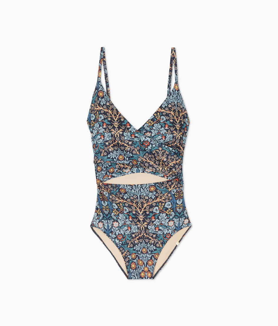  The Sea Breeze Cutout One-Piece - Blackthorn In Midnight