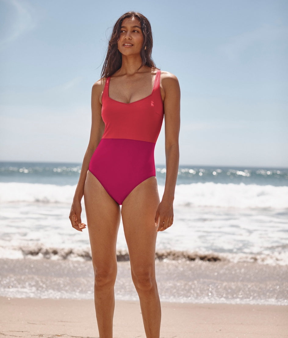  The Seascape Sweetheart One Piece - Summer Berry & Spritz