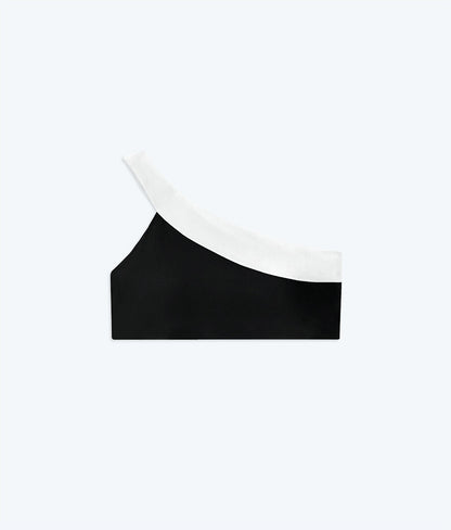  The Sidestroke Bikini Top - White Sand & Sea Urchin