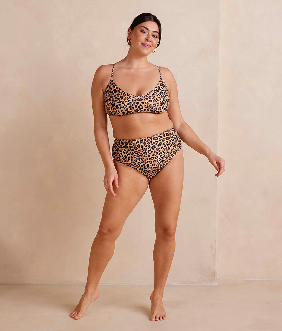  The Wanderlust Bikini Top - Leopard