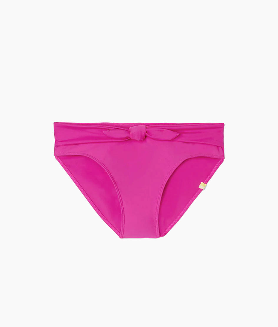  The Tie Belt High Leg Mid Rise Bottom - Hibiscus