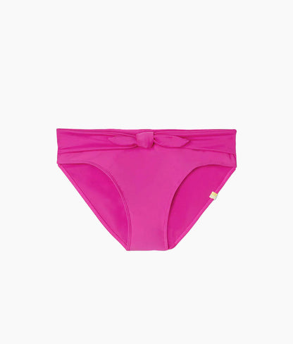  The Tie Belt High Leg Mid Rise Bottom - Hibiscus